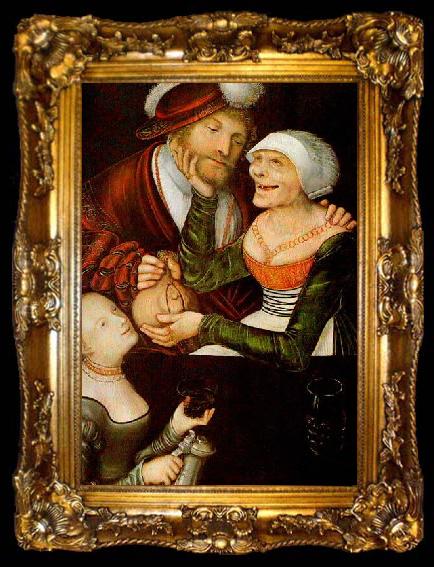 framed  Lucas  Cranach The Procuress, ta009-2